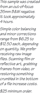 highlight neon sign from 35mm B&W negative